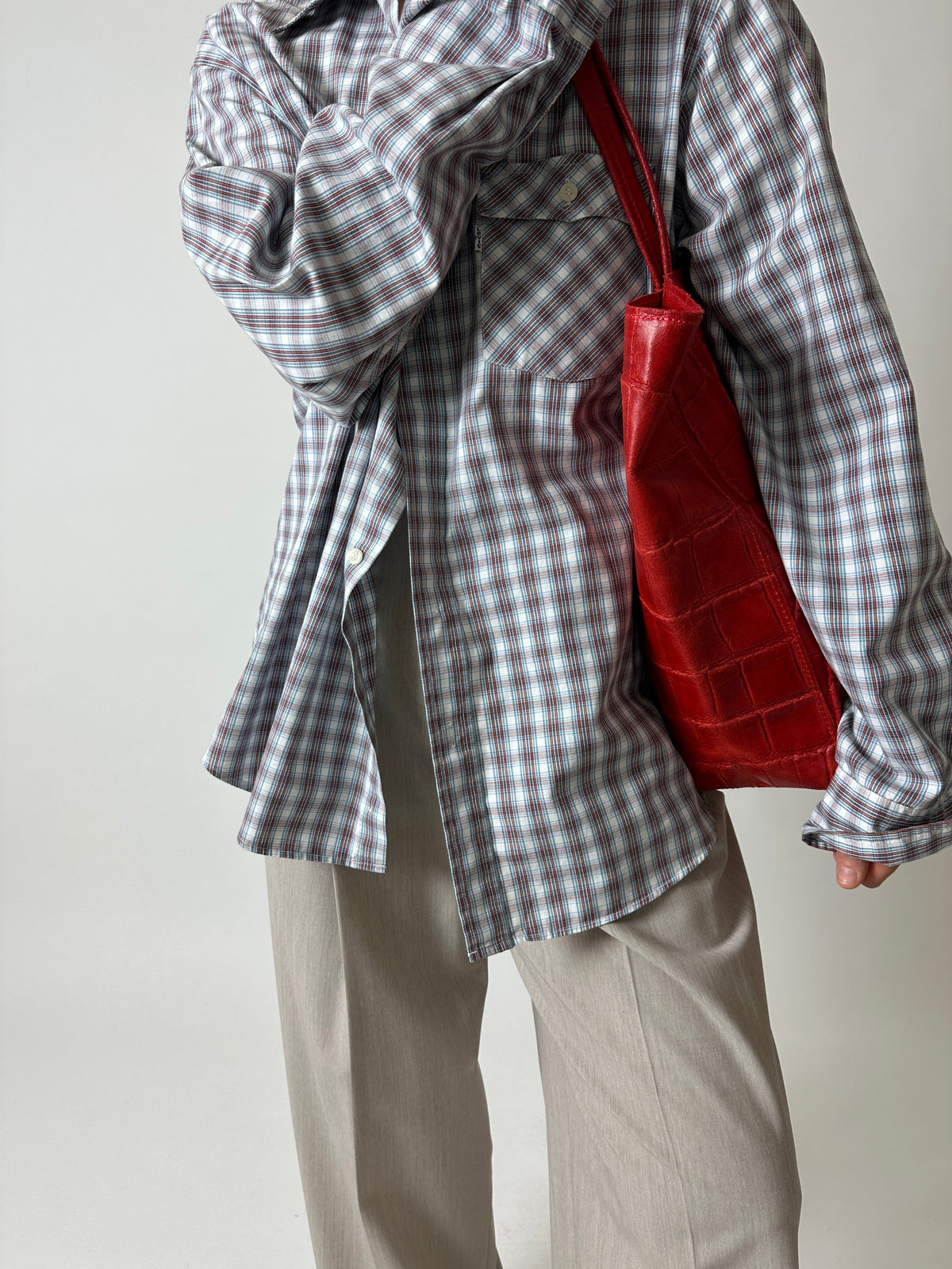 Levi's checked shirt | Off-white Red Blue
