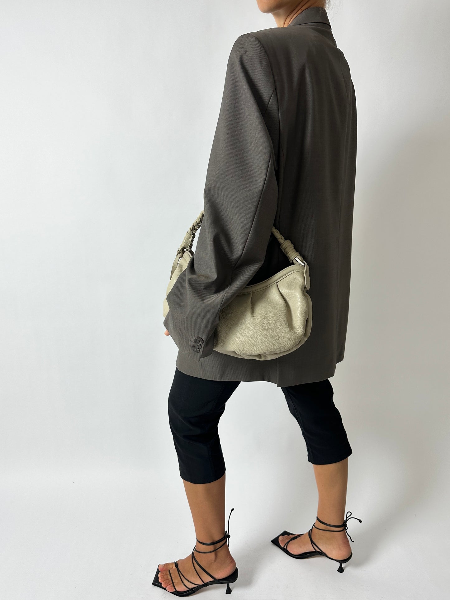 Oversized blazer | Taupe / Grey