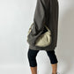 Leather shoulder bag | Stone