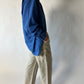 Linen wide leg trousers | Stone