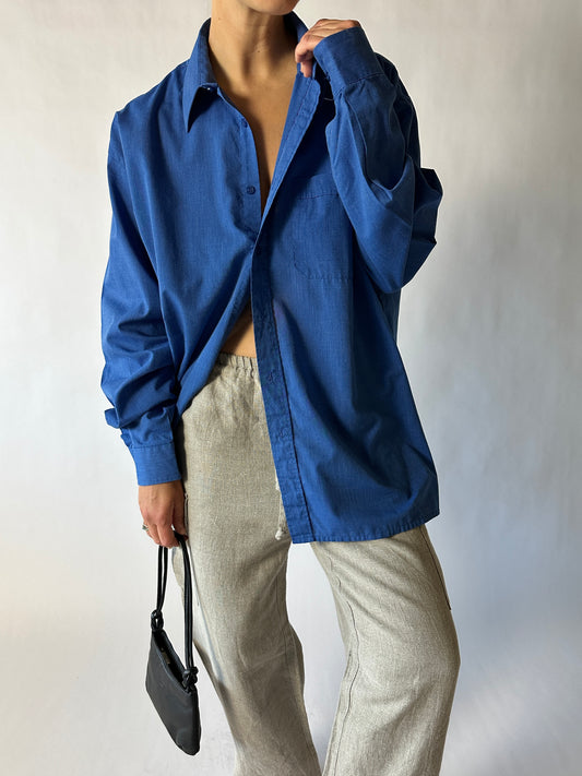 Oversized shirt | Bright blue
