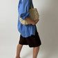 Leather shoulder bag | Butter cream