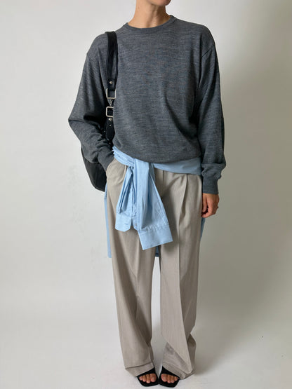 Wool blend jumper | Grey