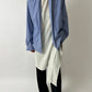Oversized striped shirt | Blue / White
