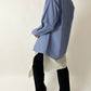 Oversized striped shirt | Blue / White