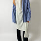 Oversized striped shirt | Blue / White