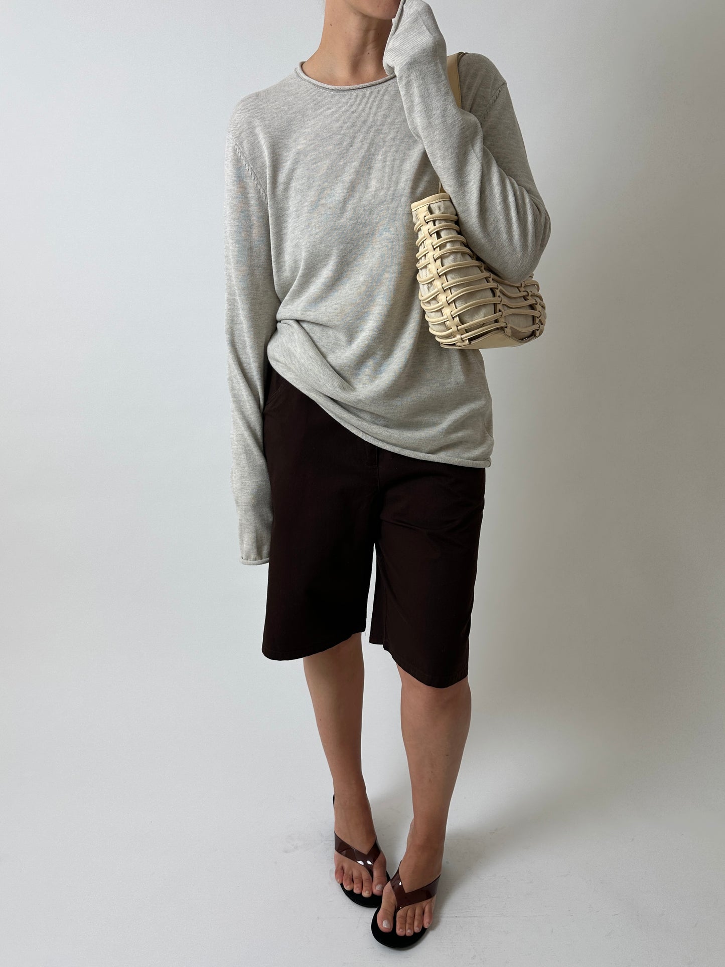 Leather shoulder bag | Butter cream