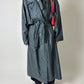 Oversized long trench coat | Sea Green