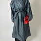 Oversized long trench coat | Sea Green