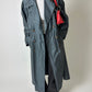 Oversized long trench coat | Sea Green