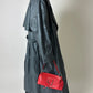 Leather shoulder bag | Bright Red