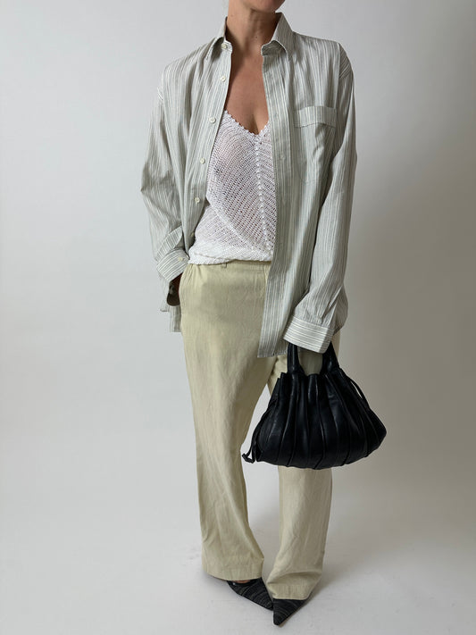 Striped shirt | Off white / Grey