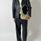 Leather shoulder bag | Stone