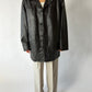 Minimal leather jacket | Dark brown