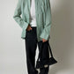Relaxed fit striped shirt | Green / White