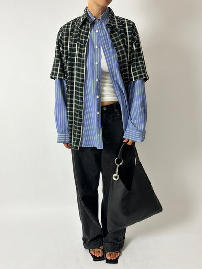 Checkered shirt | Black / Beige