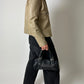Leather fitted jacket | Soft ecru