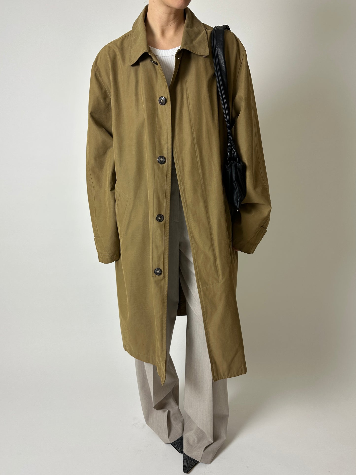 Long Mac coat | Chestnut