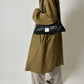 Leather baguette bag | Black