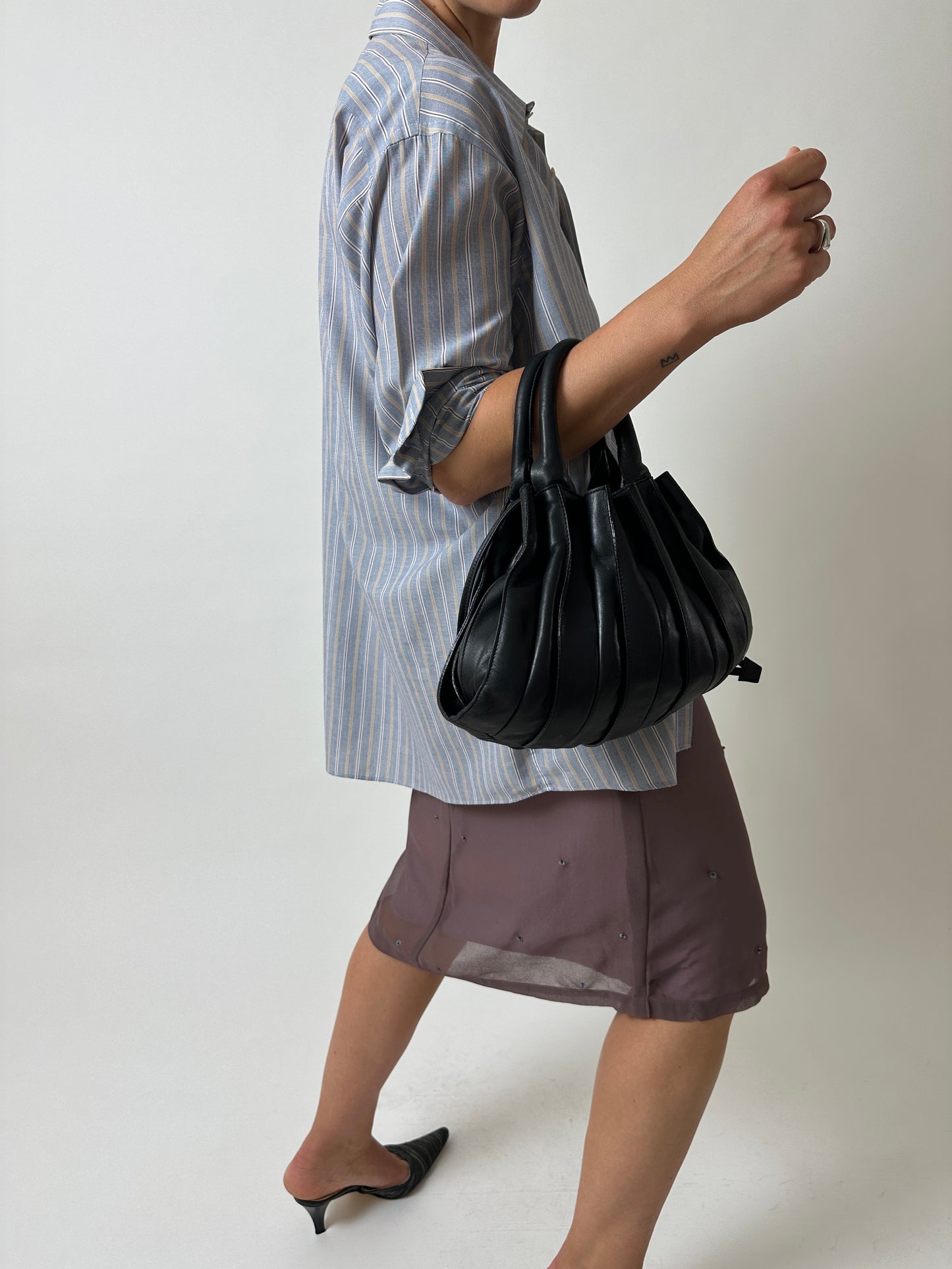 Striped shirt | Blue / Beige / White