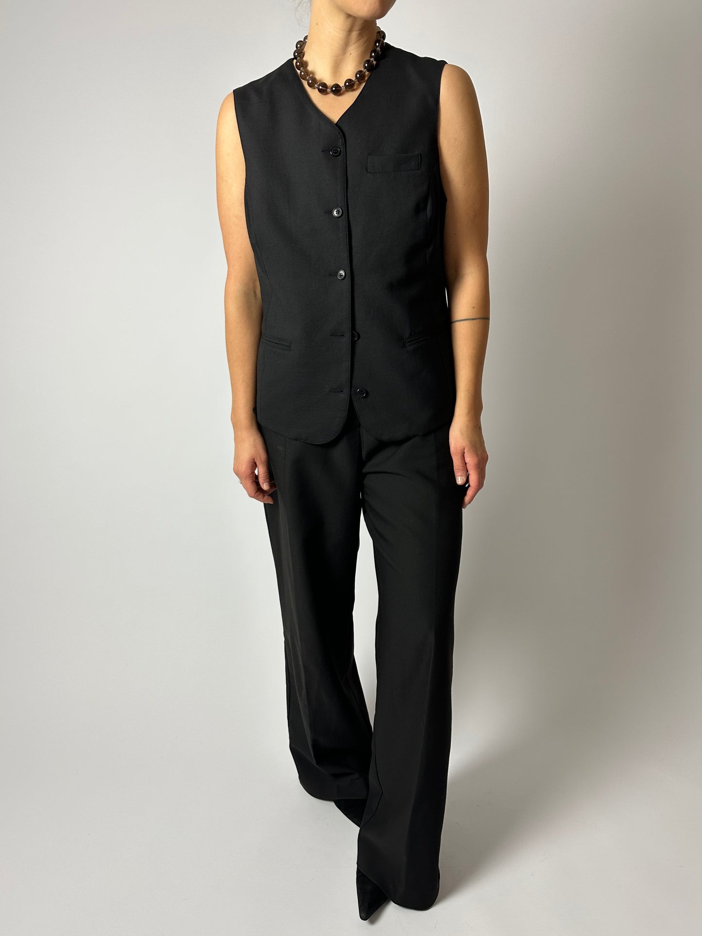Tailored vest | Black
