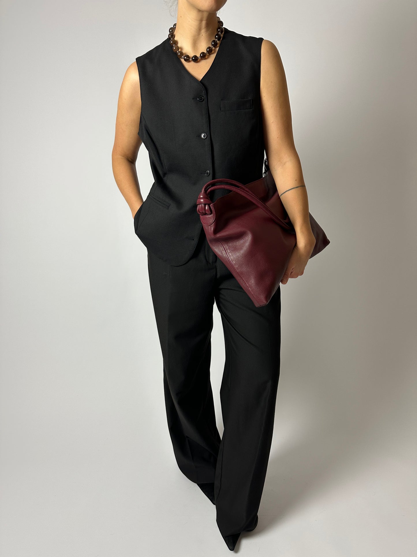 Tailored vest | Black