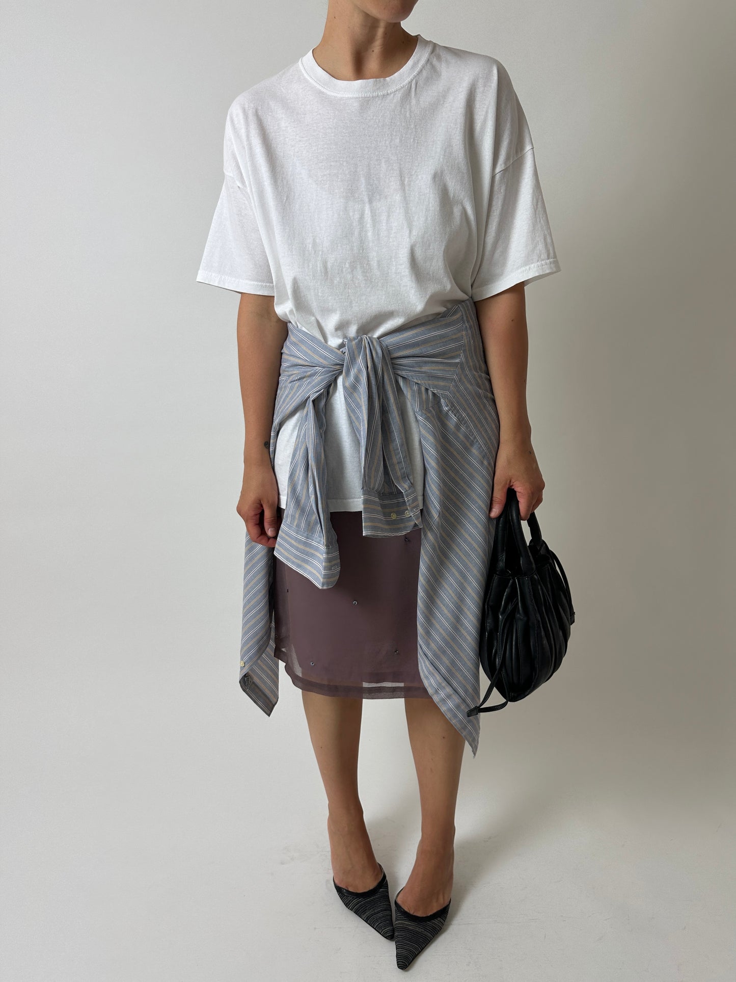 Striped shirt | Blue / Beige / White