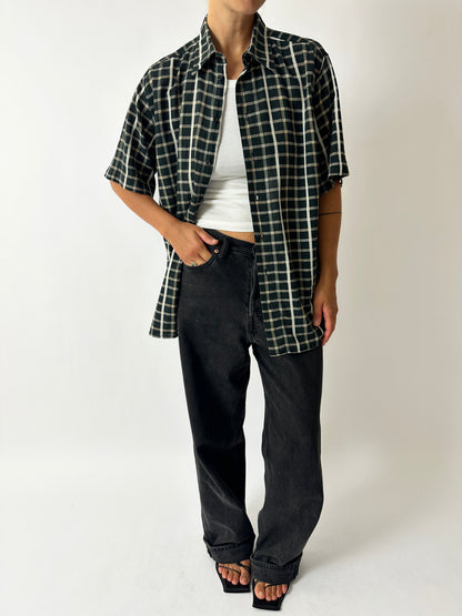 Checkered shirt | Black / Beige