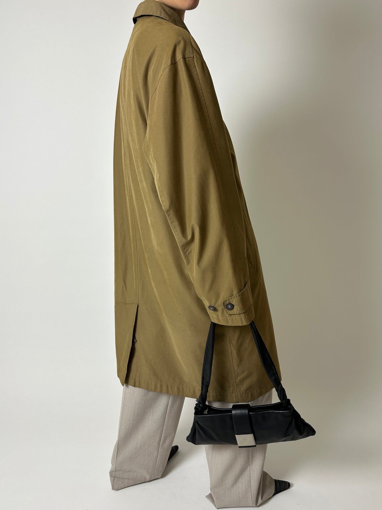 Long Mac coat | Chestnut