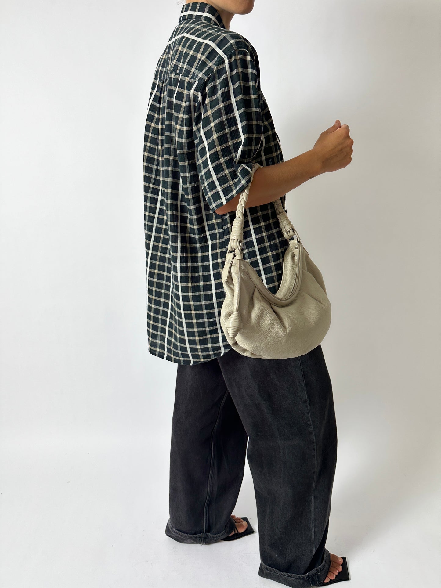 Checkered shirt | Black / Beige