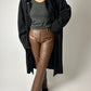 Leather trousers | Brown