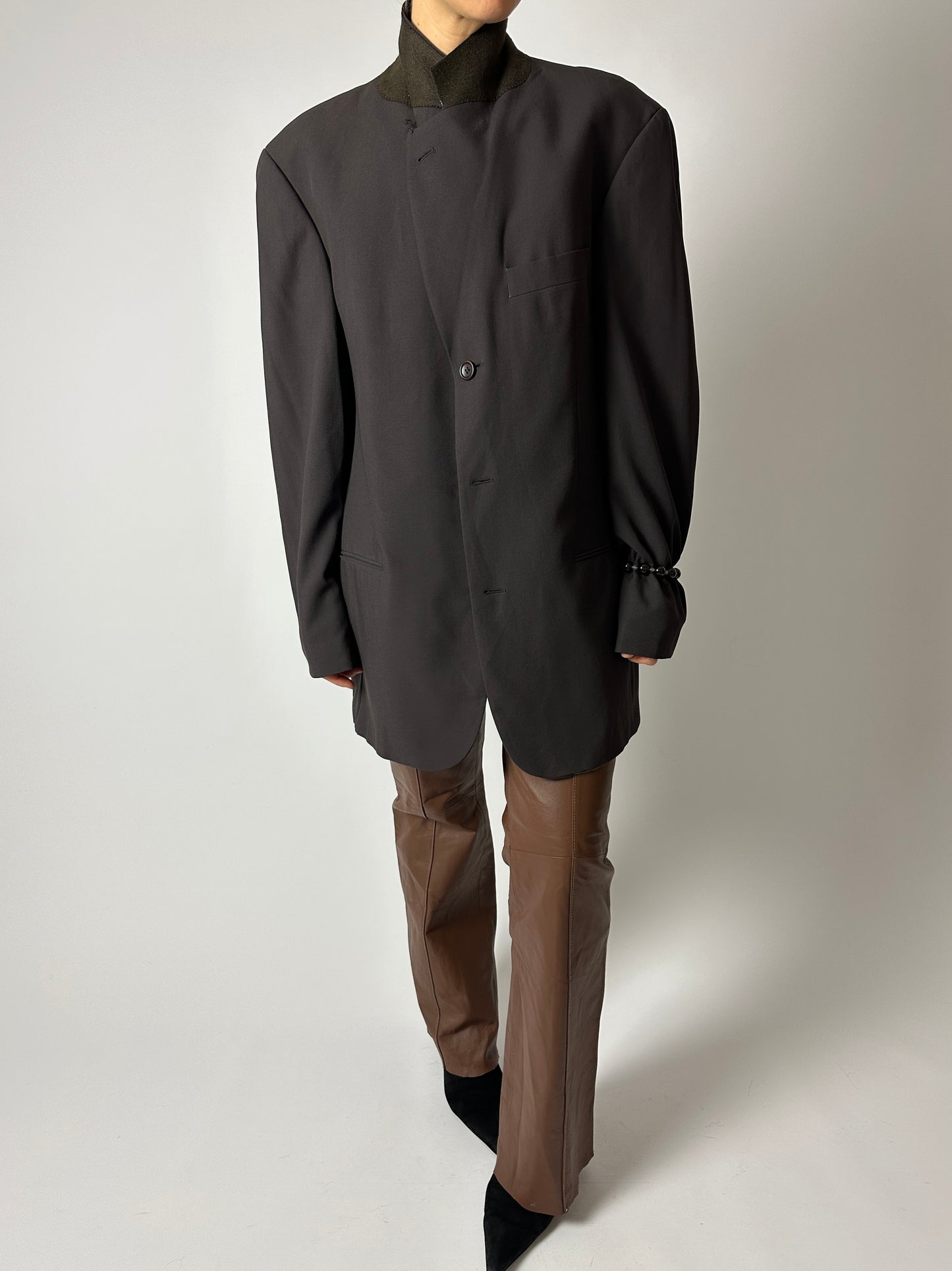 Oversized blazer | Dark Brown