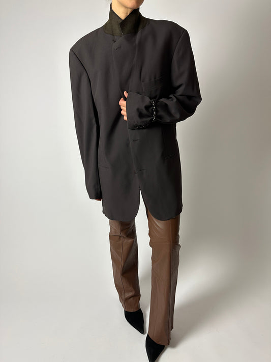 Oversized blazer | Dark Brown