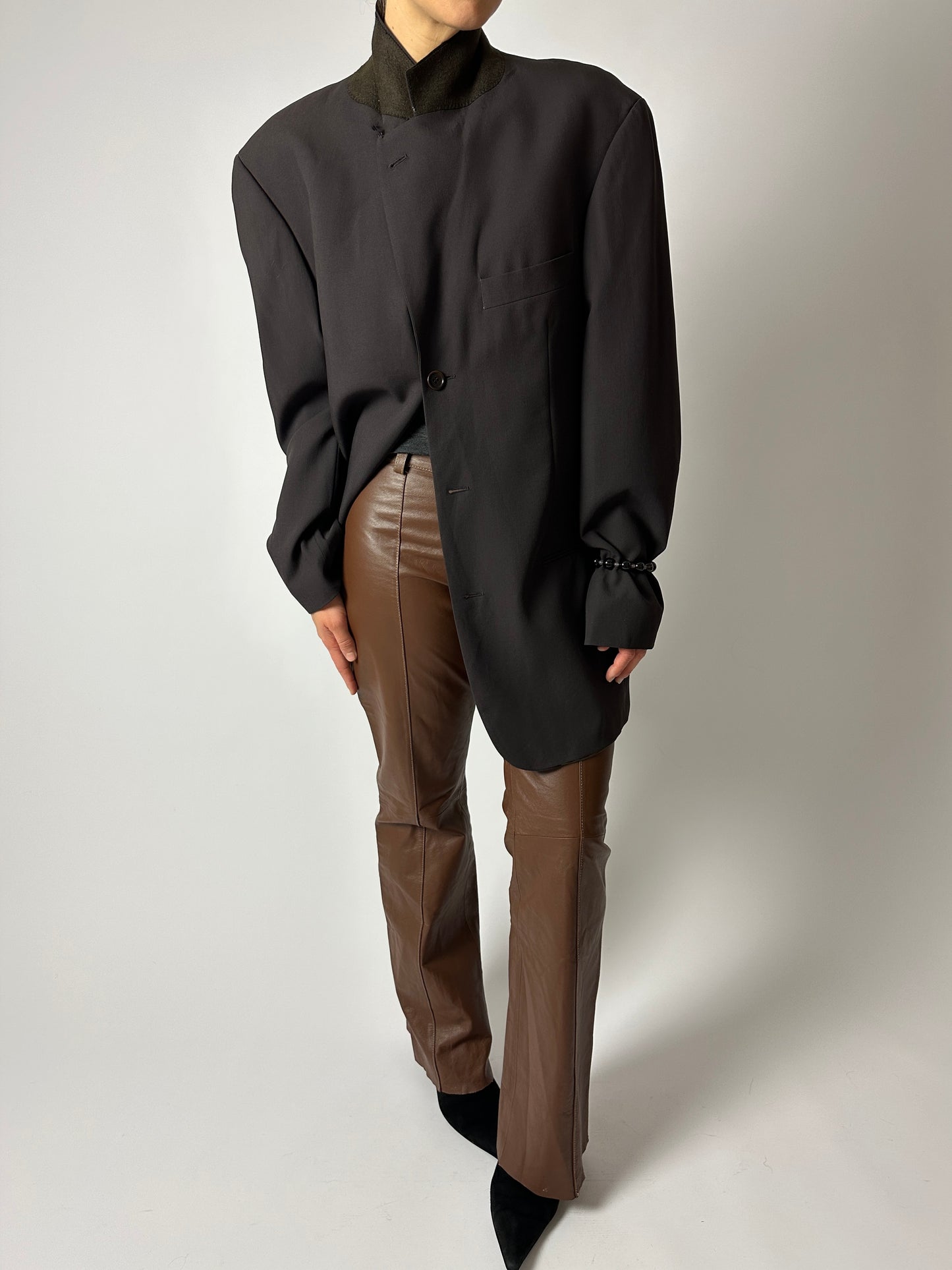 Oversized blazer | Dark Brown