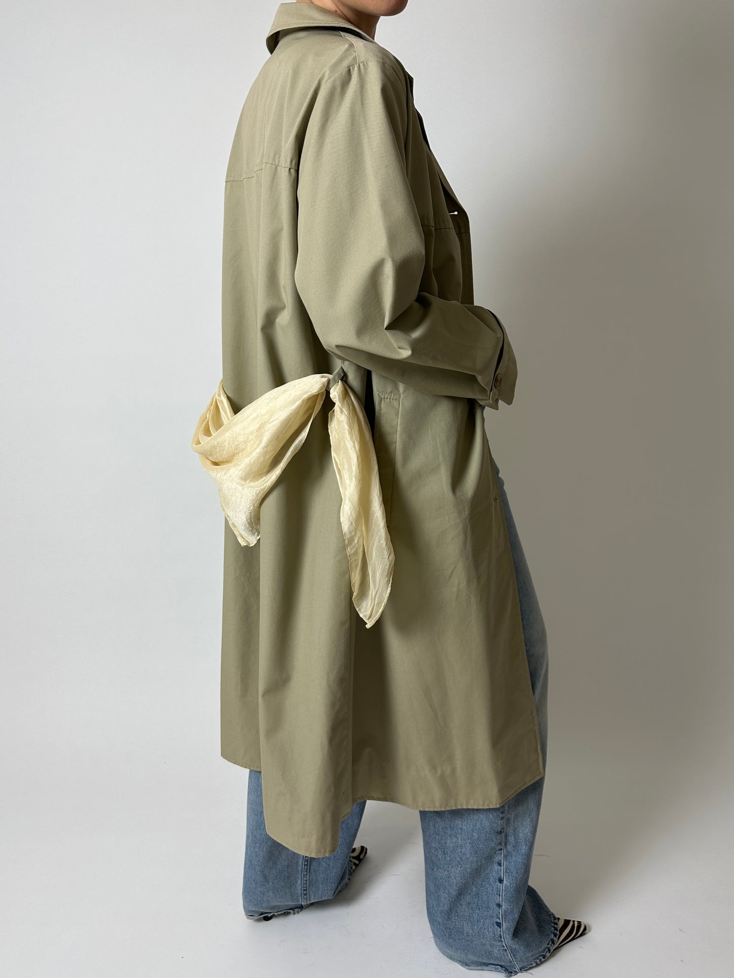Long trench coat | Soft Beige