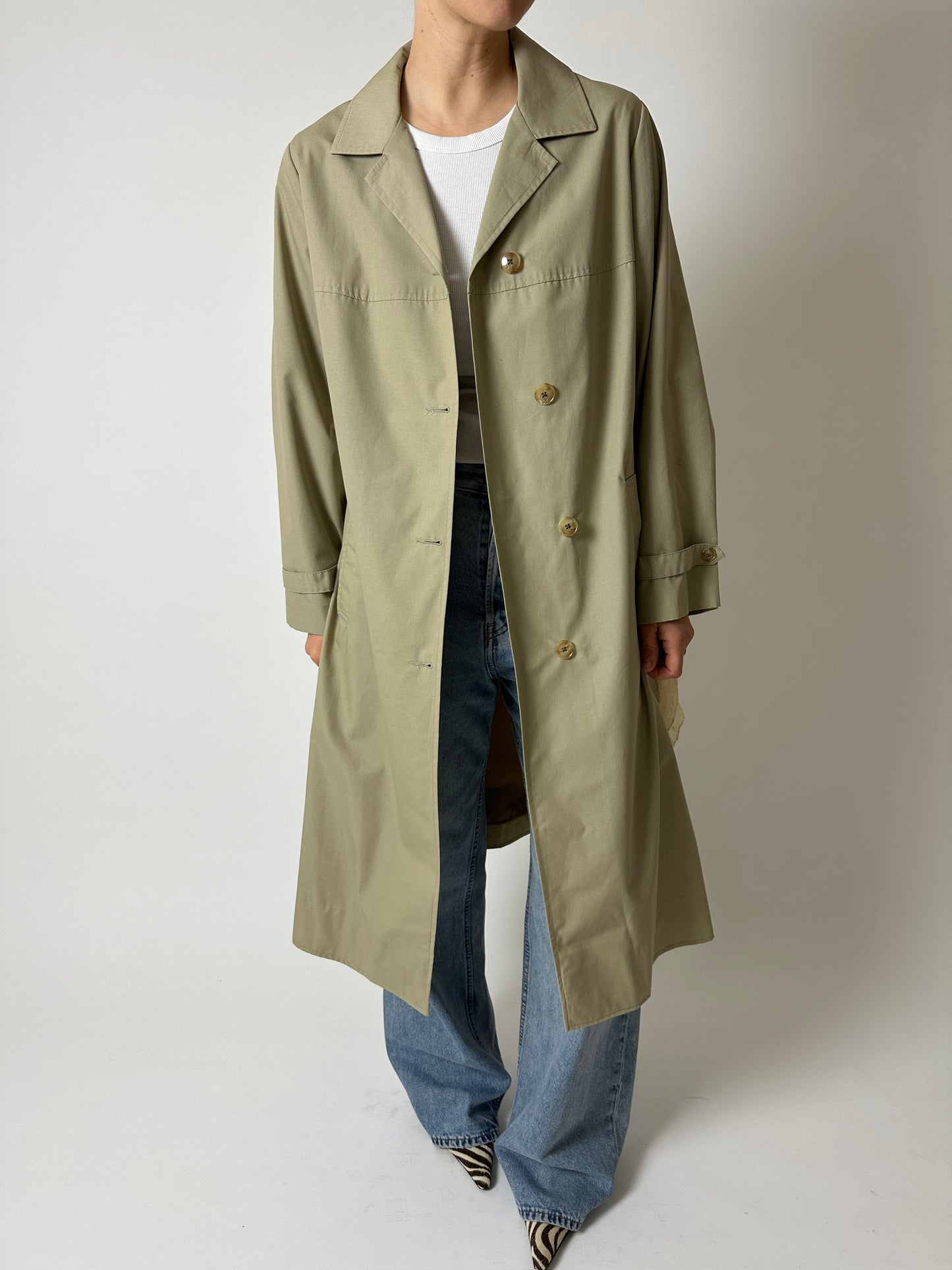 Long trench coat | Soft Beige