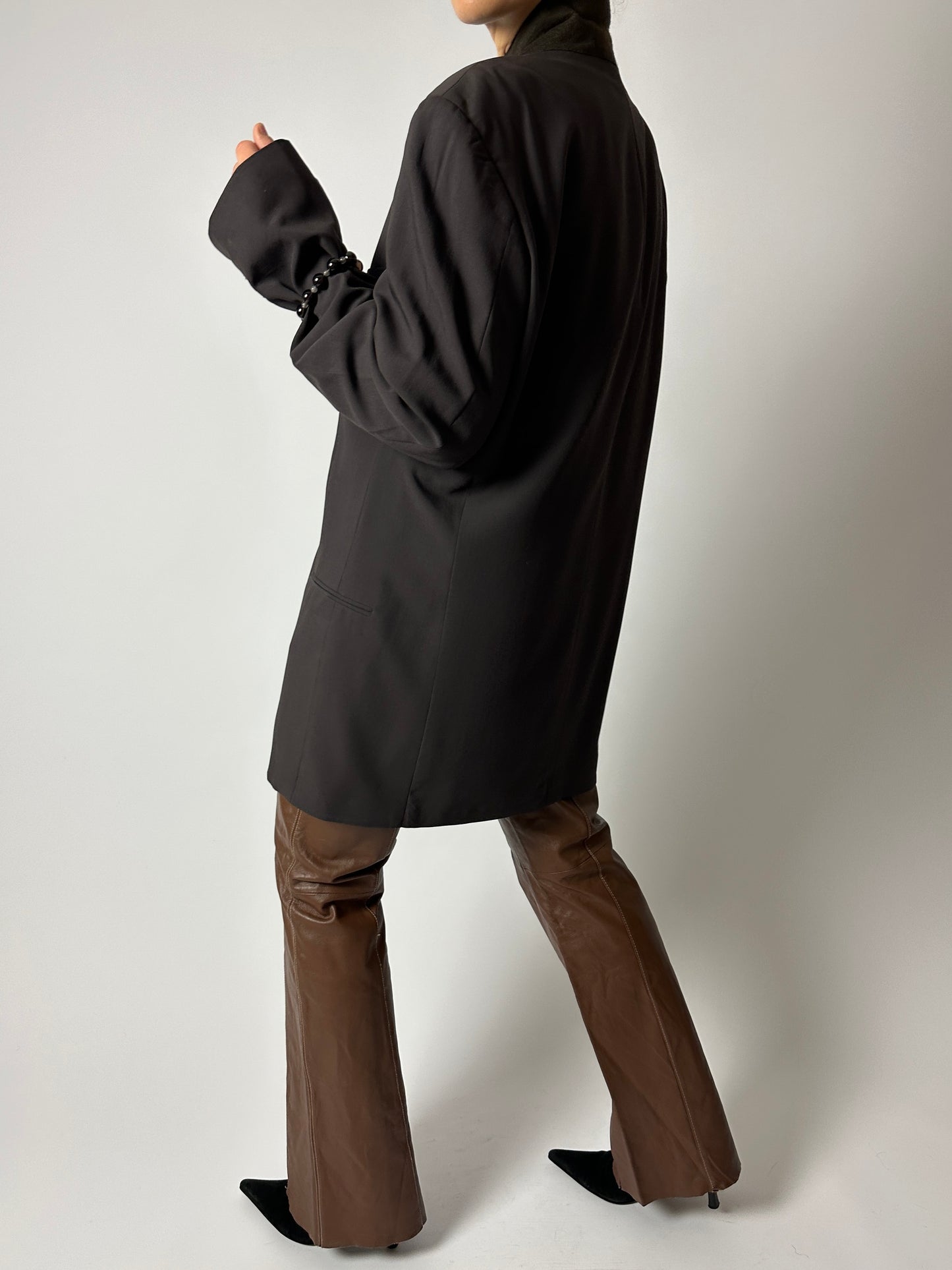 Oversized blazer | Dark Brown