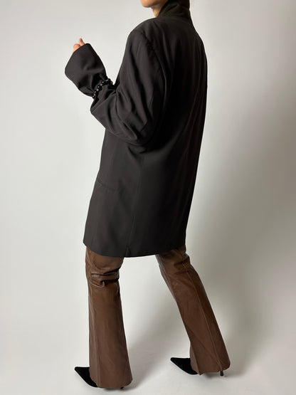 Oversized blazer | Dark Brown