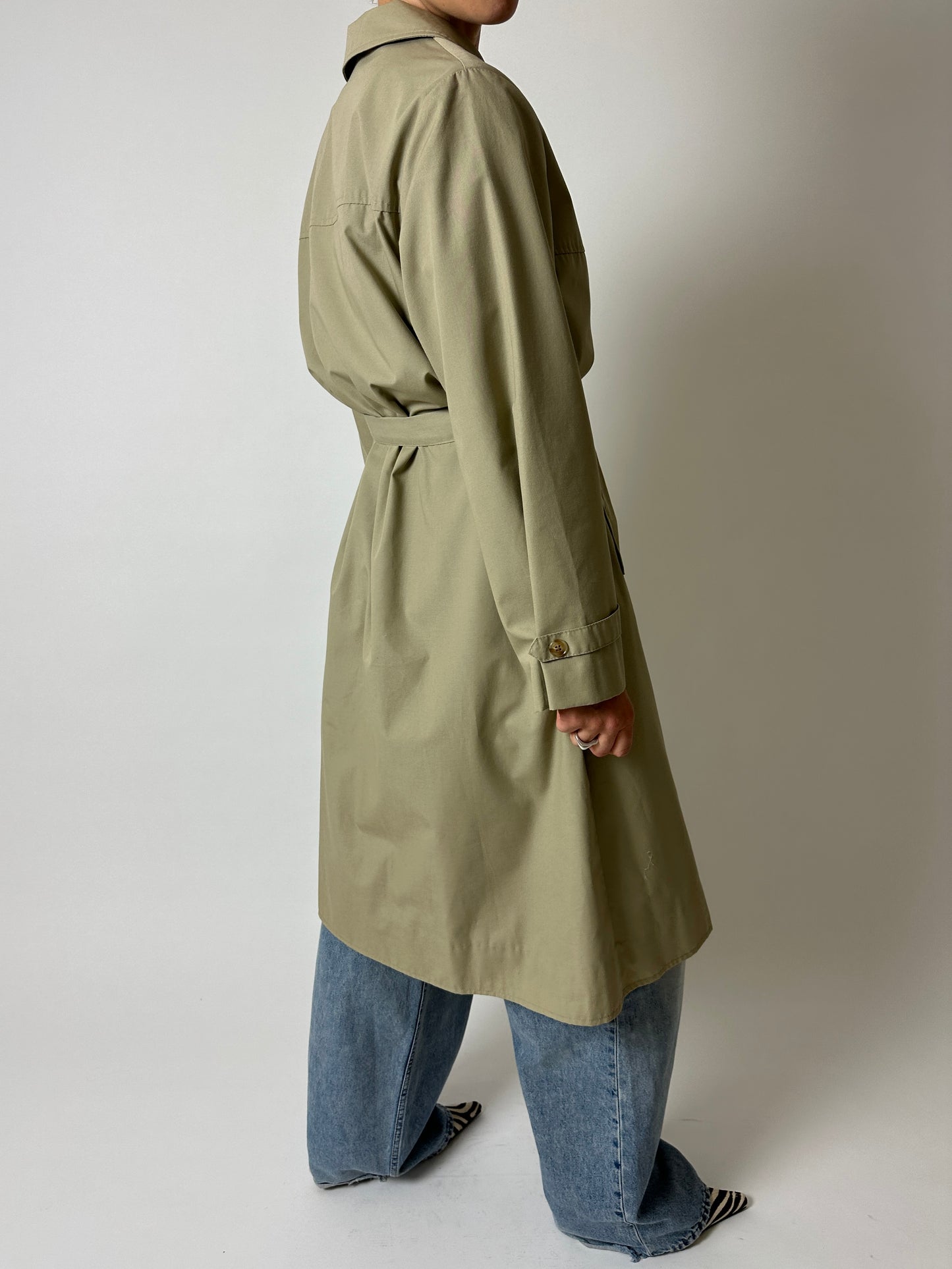 Long trench coat | Soft Beige