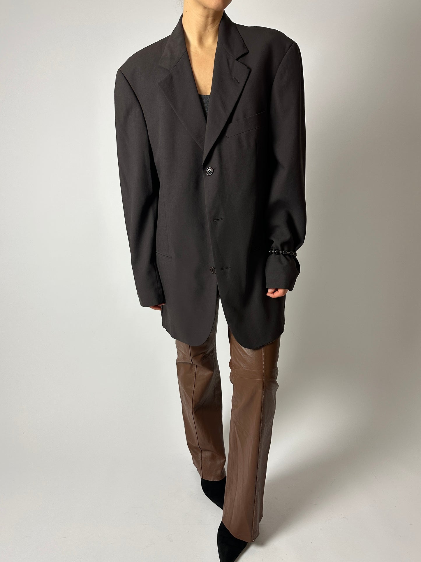 Oversized blazer | Dark Brown