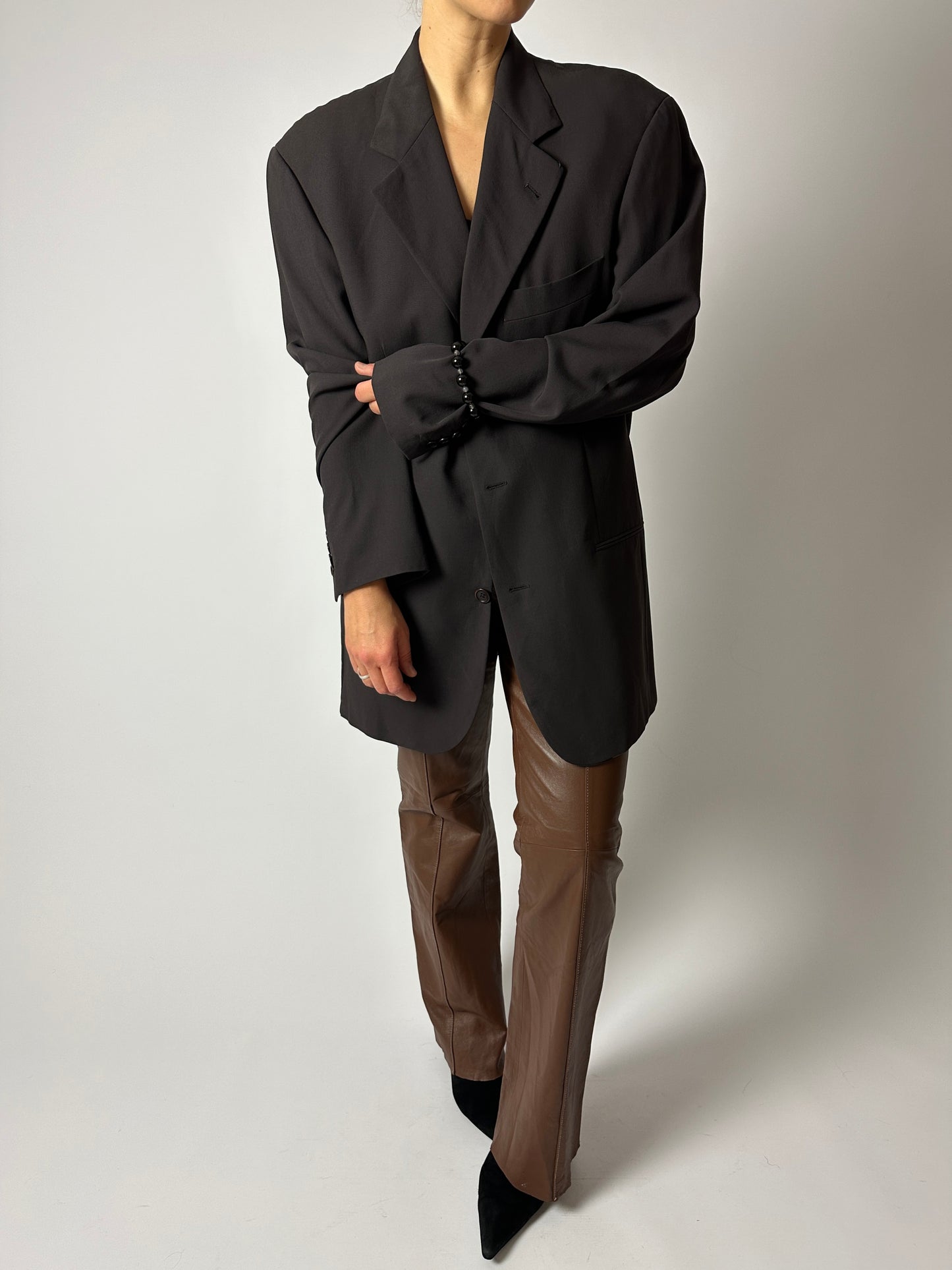 Oversized blazer | Dark Brown
