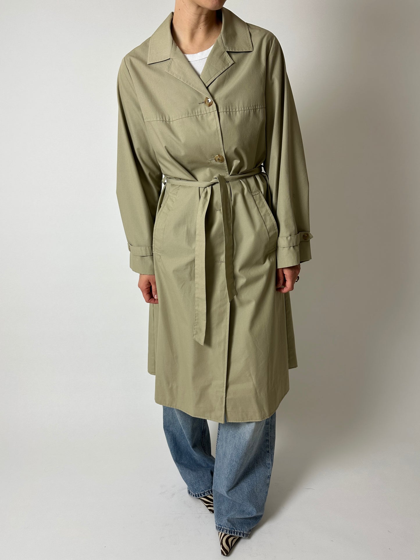 Long trench coat | Soft Beige