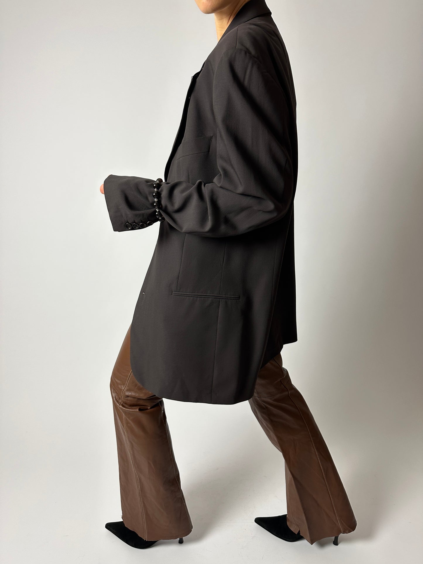 Oversized blazer | Dark Brown