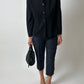 Fitted wool blazer | Black