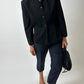 Fitted wool blazer | Black