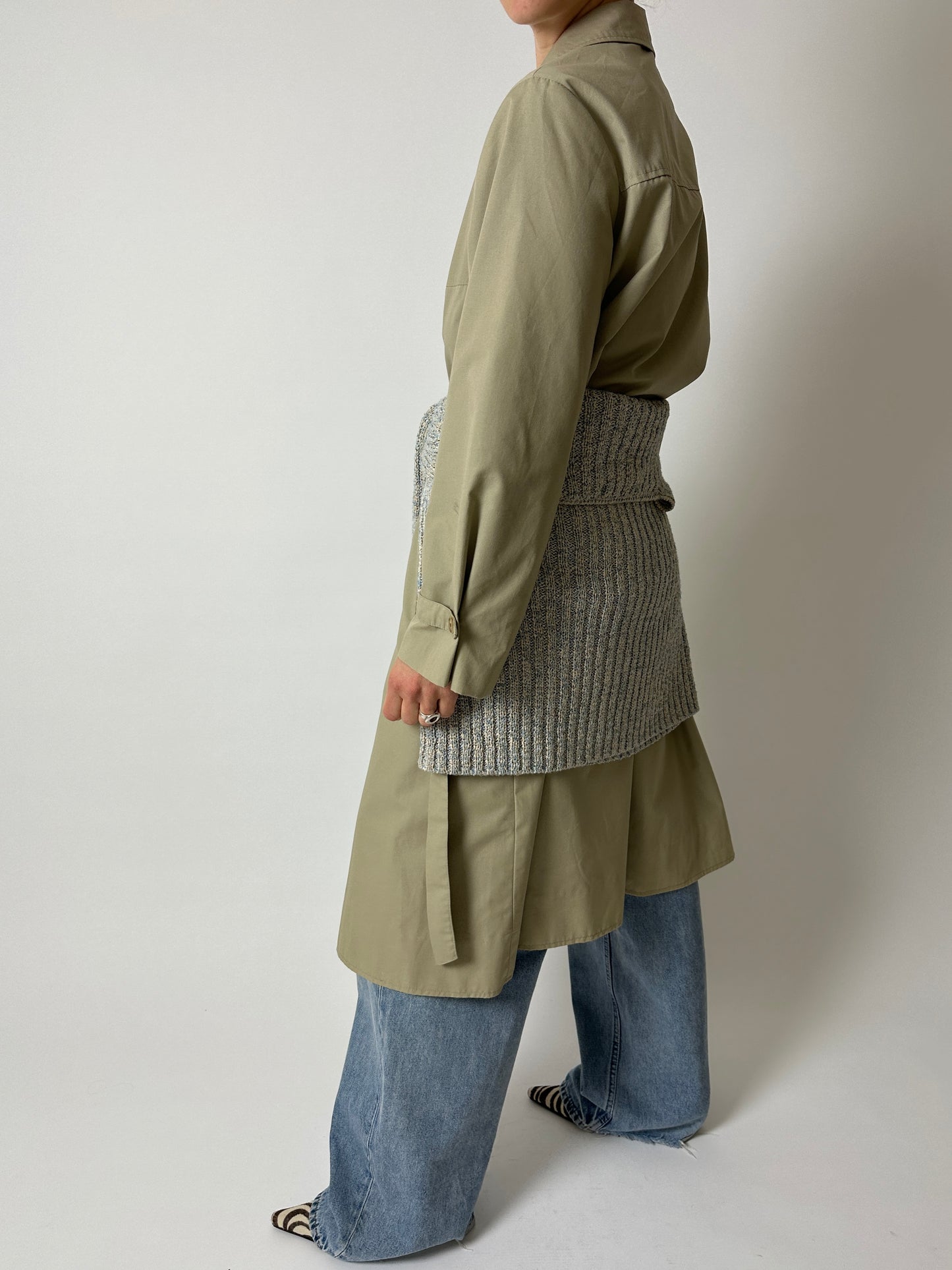 Melee sweater | Ecru / Light Blue