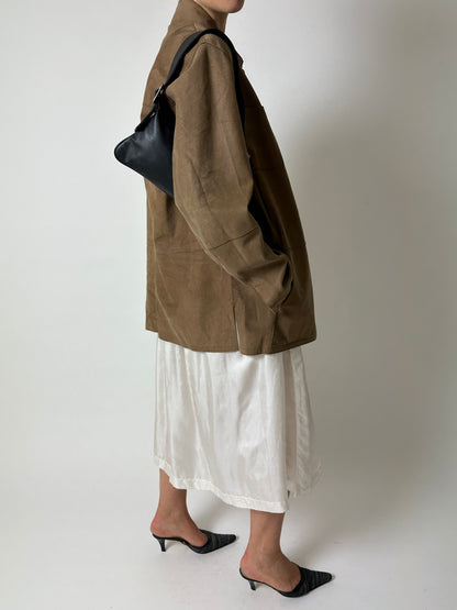 Small leather shoulder bag | Black