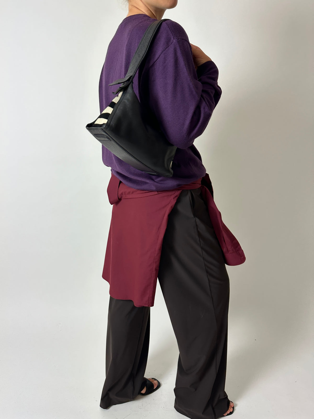 Wool blend jumper | Purple