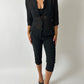 Capri stretch trousers | Black