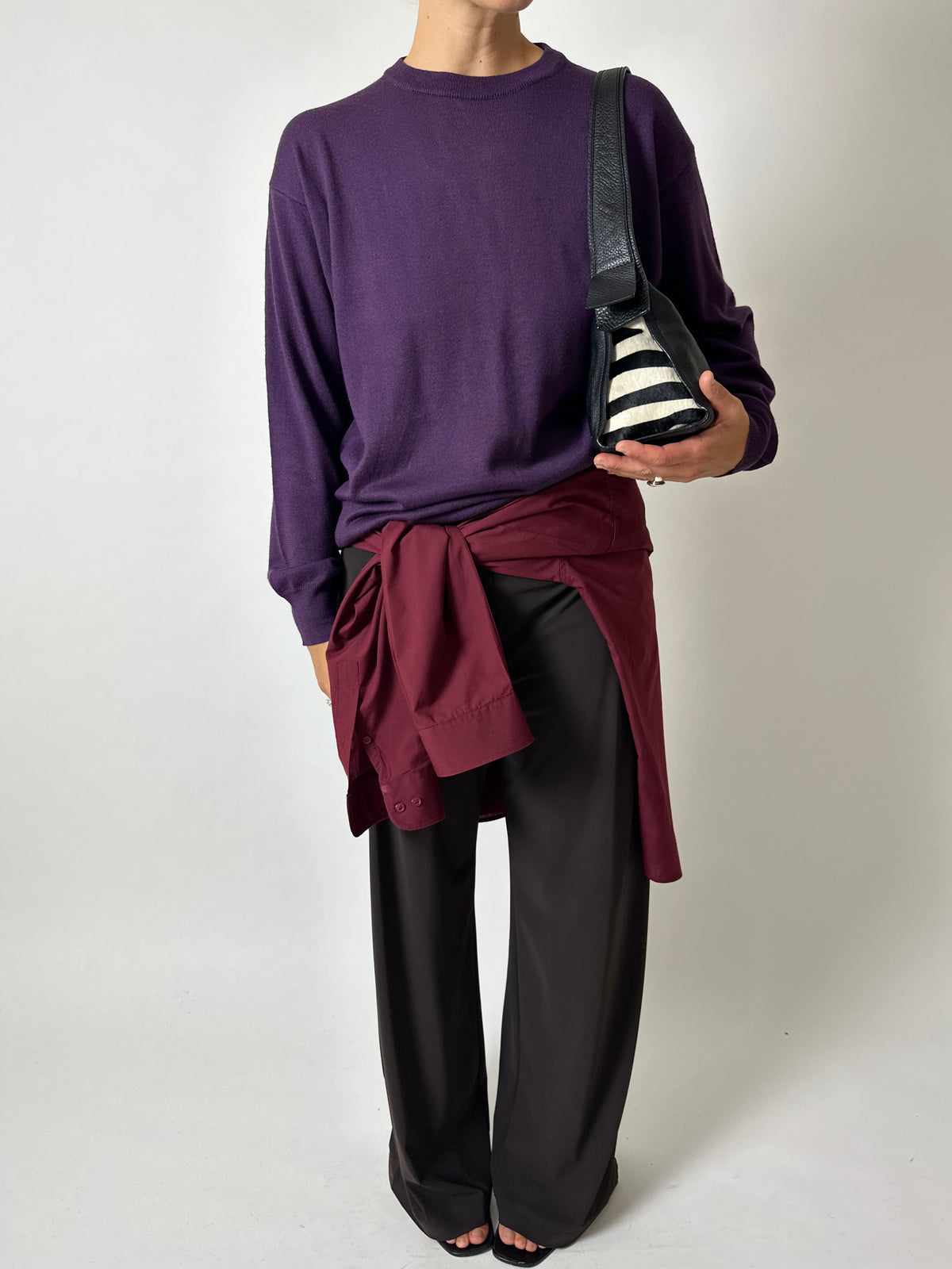 Leather shoulder bag | Black